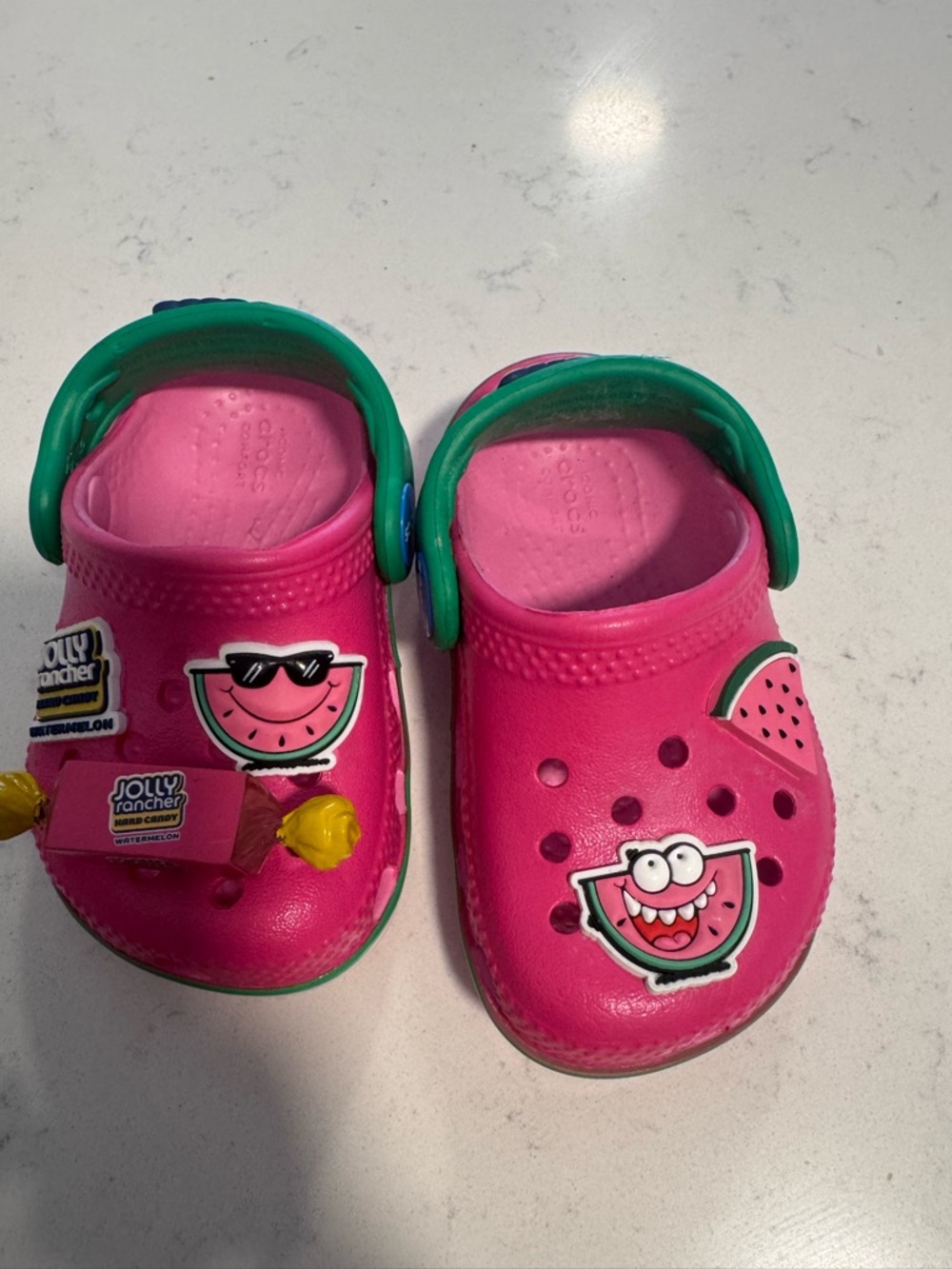 Kids Pink Jolly Rancher CROCS